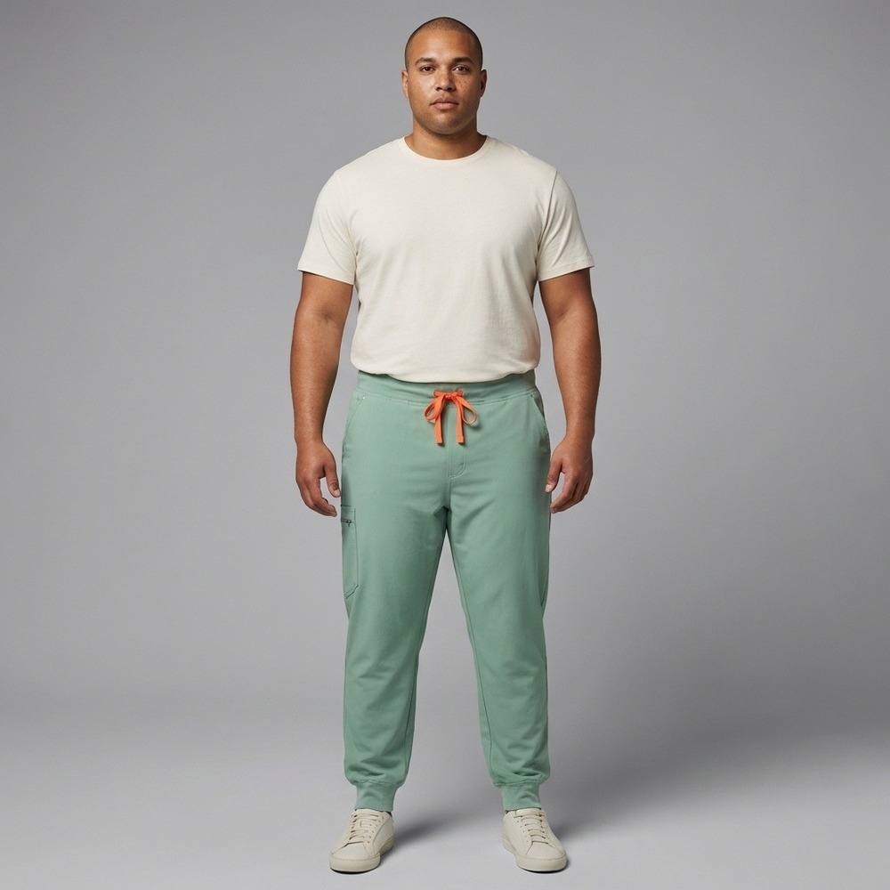 FIGS Technical Collection Mens XXL Seafoam Green Jogger Scrub Pants